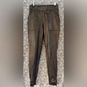 SPANX Black Faux Leather Leggings